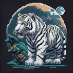 White Tiger Pixel